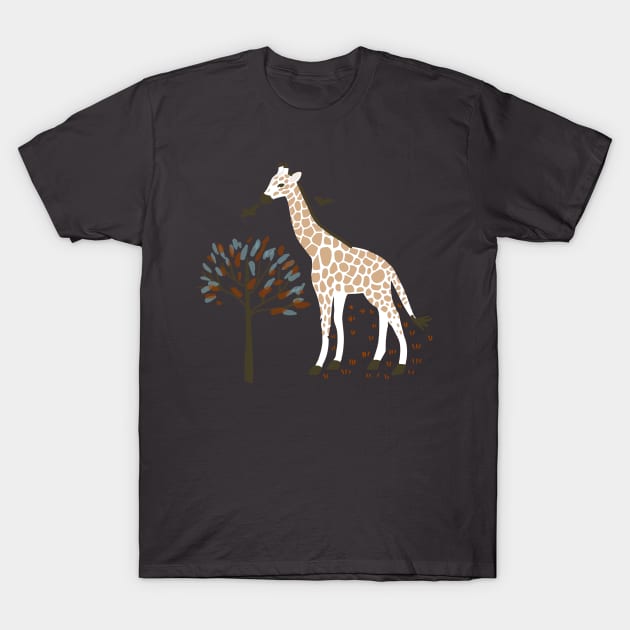 giraffe T-Shirt by Petit Faon Prints